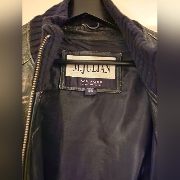Distressed Leather Jacket - Picture 5 of 5